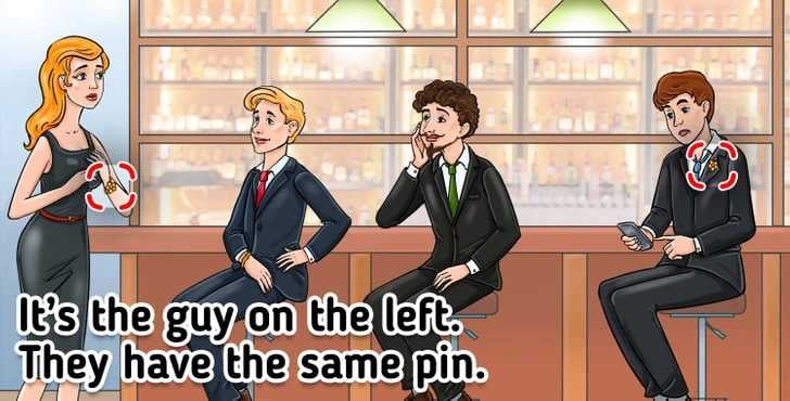 Skørt puslespil for kloge mænd: Du skal hjælpe en gift kvinde med at finde sin mand